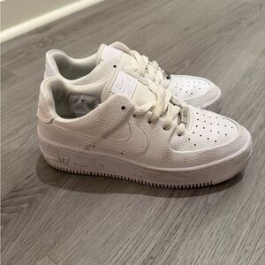 Nike White Classic Air Force Sneakers